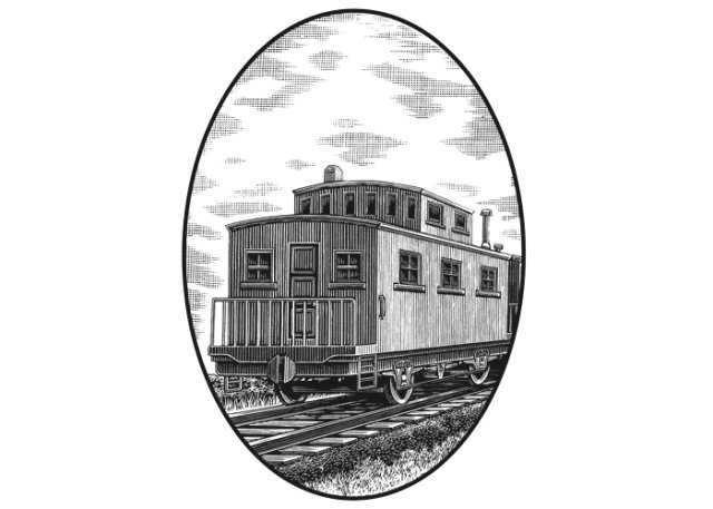 Train Caboose art
